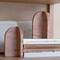 Hello Honey® 6" Crimson Archways Travertine Bookend Set